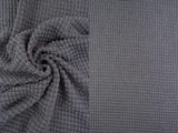 1 Yard Oversize Waffle Solid Knit Fabric 220 GSM, 54/56? Wide Polyester Rayon Spandex Blend