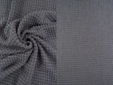 Stretch Waffle Knit Fabric Solid Colors