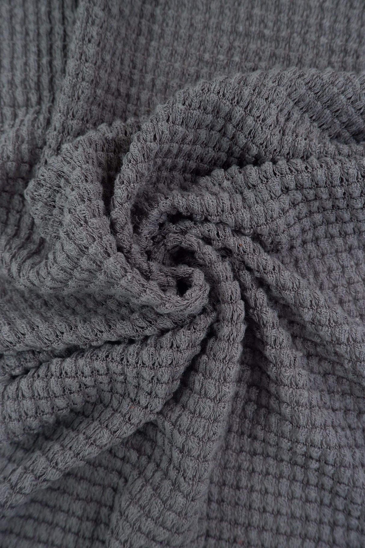 Stretch Waffle Knit Fabric Solid Colors