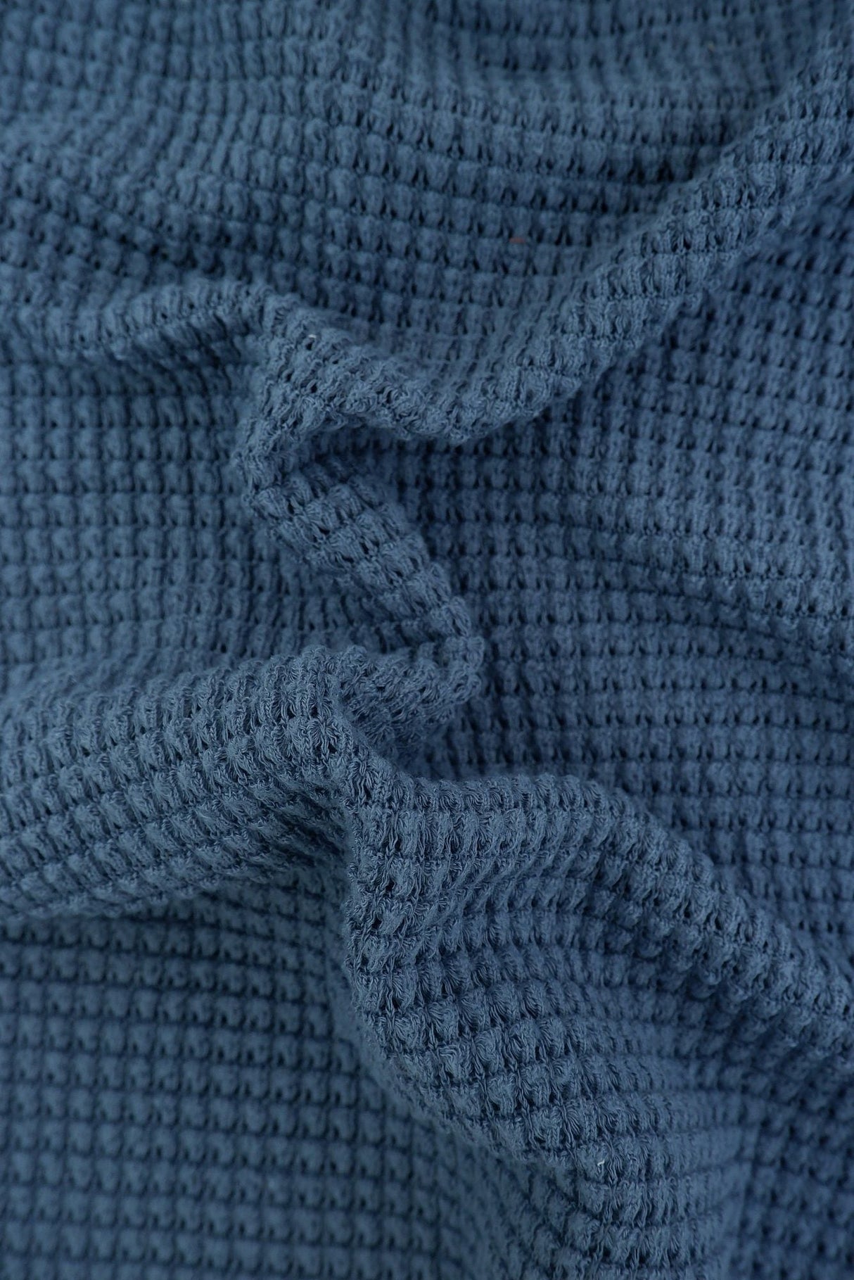 Stretch Waffle Knit Fabric Solid Colors