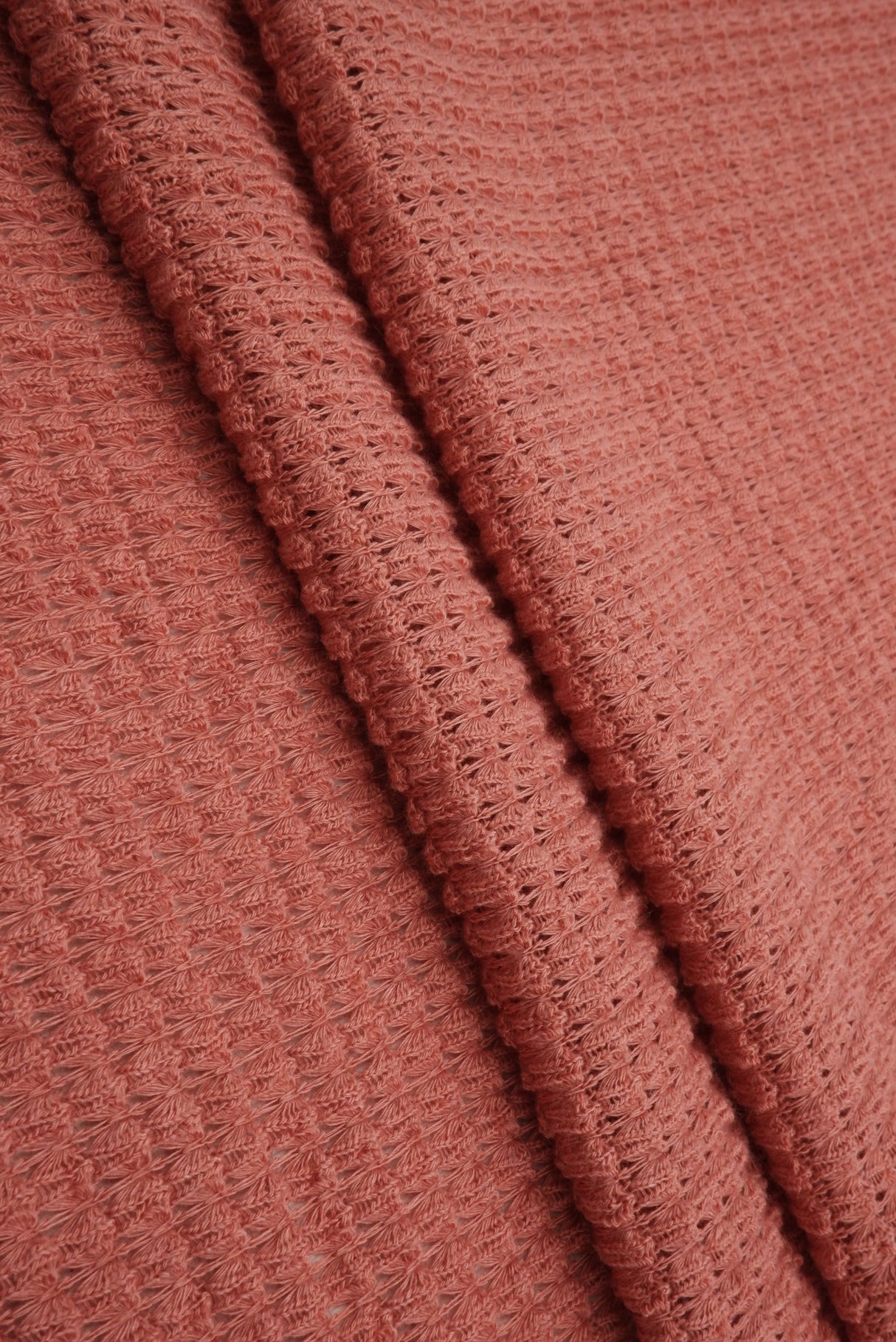 Stretch Waffle Knit Fabric Solid Colors