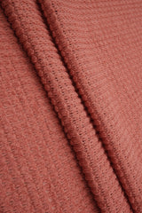 Stretch Waffle Knit Fabric Solid Colors