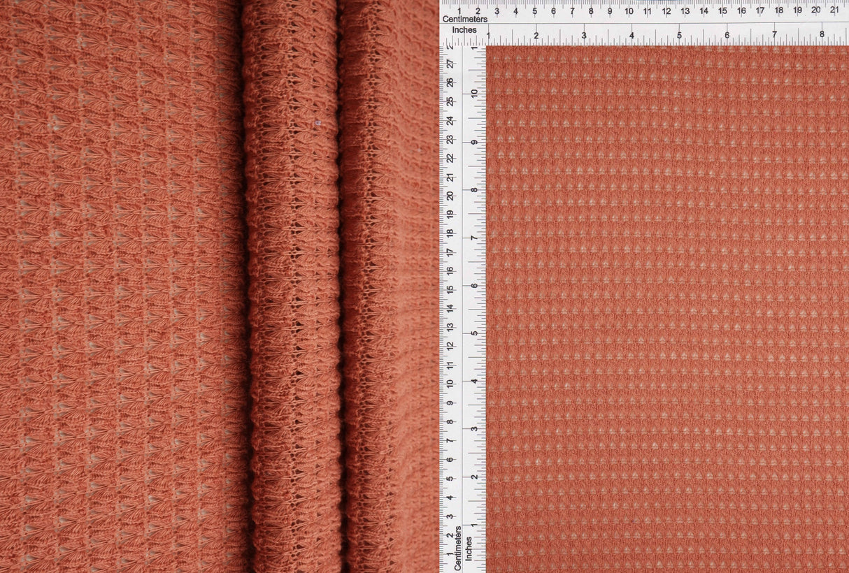 Stretch Waffle Knit Fabric Solid Colors