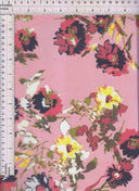 1 yarda de tela tejida de gasa floral multicolor alta, ligera y transparente, ancho 57/58"
