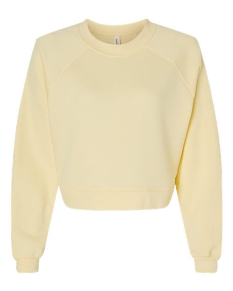 Women's Crop Raglan Fleece Crewneck Sweatshirt