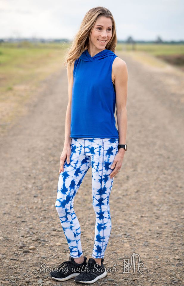 Athletic Jersey Knit Poly Spandex Olympus Indigo Blue Tie Dye