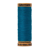 Gutermann Natural Cotton Thread 100m - 7540 Turquoise Blue