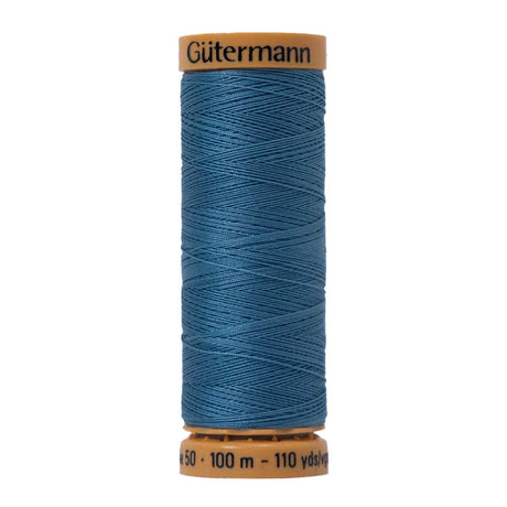 Gutermann Natural Cotton Thread 100m - 7440 Medium Blue Sky