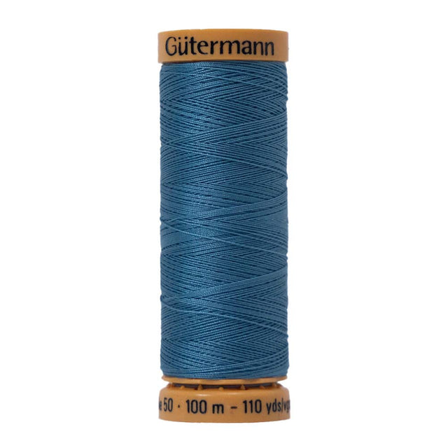 Gutermann Natural Cotton Thread 100m - 7440 Medium Blue Sky