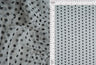 Polka Dot Mesh Stretch Fabric White/Black