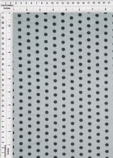 Polka Dot Mesh Stretch Fabric White/Black