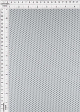 Flocked Mesh Polka Dot Stretch Fabric White/Black