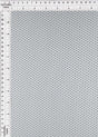 Flocked Mesh Polka Dot Stretch Fabric White/Black