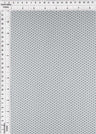 Flocked Mesh Polka Dot Stretch Fabric White/Black