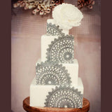 Global PAF Silicone Fondant Mold, Doily Lace 178779