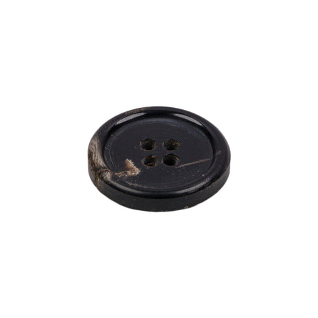 Black Horn Button - 32L/20mm