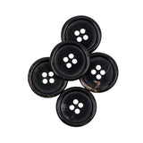 Black Horn Button - 32L/20mm