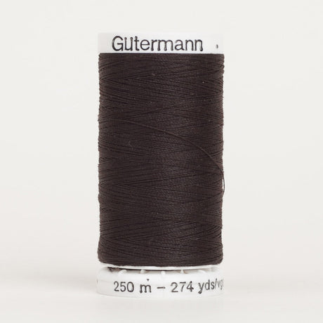 Gutermann Sew All Thread 250m - 596 Dark Brown