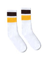 USA-Made Striped Crew Socks