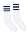 USA-Made Striped Crew Socks