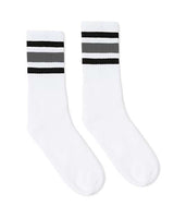 USA-Made Striped Crew Socks