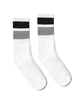 USA-Made Striped Crew Socks