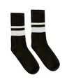 USA-Made Striped Crew Socks