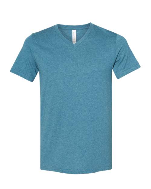 Heather CVC V-Neck Tee