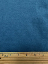 1 Yard Blue Cotton Spandex Rib Knit Fabric For Versatile Apparel And Costumes 43 Inches Width
