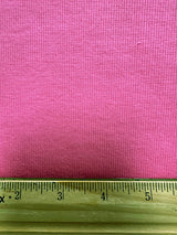 1 Yard Bubble Gum Pink Cotton Spandex Rib Knit Fabric For Fashion Apparel And Dancewear 43 Inches Width