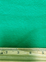 1 Yard Kelly Green Cotton Spandex Rib Knit Fabric For Apparel And Costumes 43 Inches Width