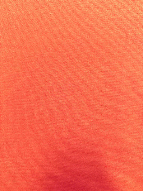 1 Yard Tangerine Orange French Terry Knit Fabric For Activewear 60 Inches Width