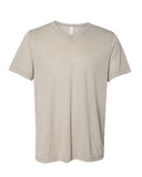 BELLA + CANVAS Unisex Textured Jersey V-Neck Tee