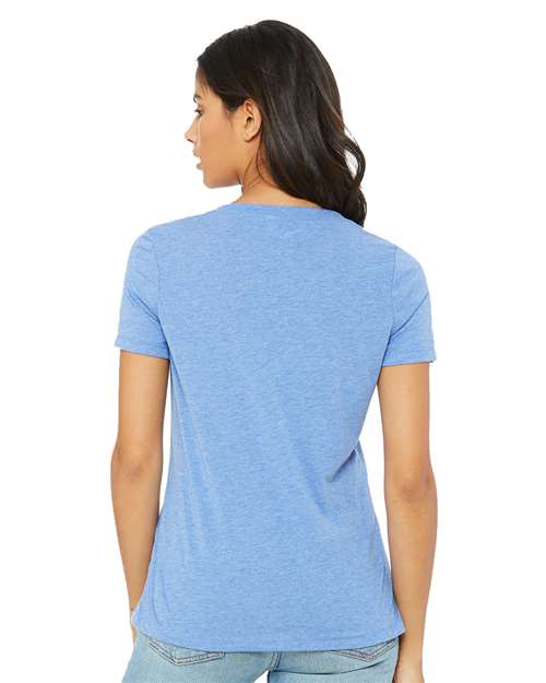 Women's Relaxed Triblend Short Sleeve V-Neck Tee