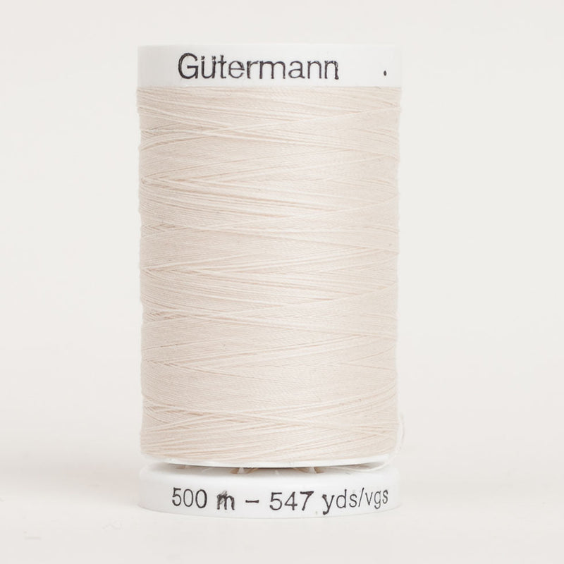 Gutermann Sew All Thread 500m - 22 Egg Shell