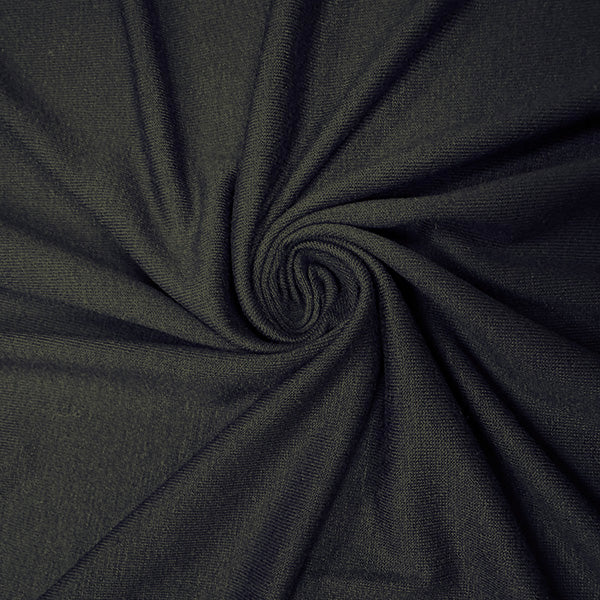 1 Yard Dark Navy Blue Jersey Knit Rayon Spandex Fabric for Shirts, Pajamas, Activewear 58 Inches Width