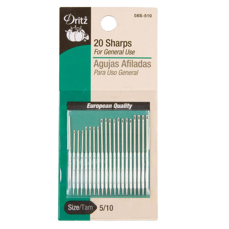 Dritz Sharp Needles Size 5/10 - 20ct