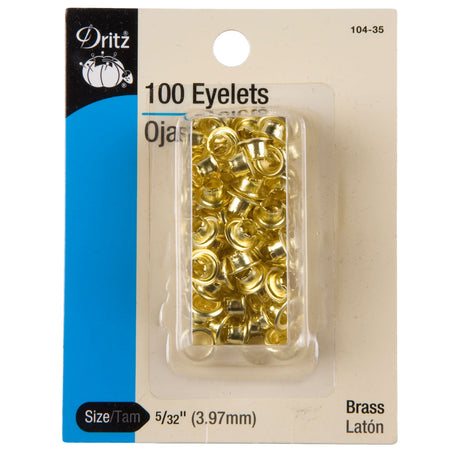 Dritz Brass Eyelets Size 5/32" - 100ct
