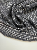 Cotton Twill Checked Jacket Fabric