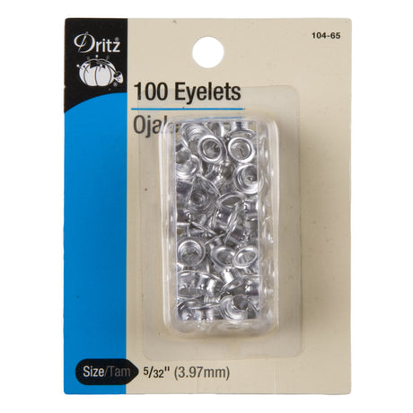 Dritz Nickel Eyelets Size 5/32" - 100ct