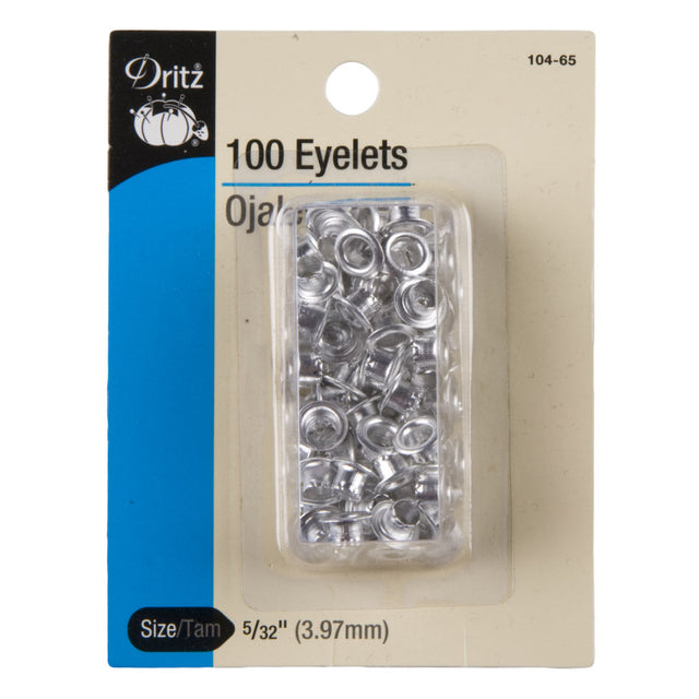 Dritz Nickel Eyelets Size 5/32" - 100ct