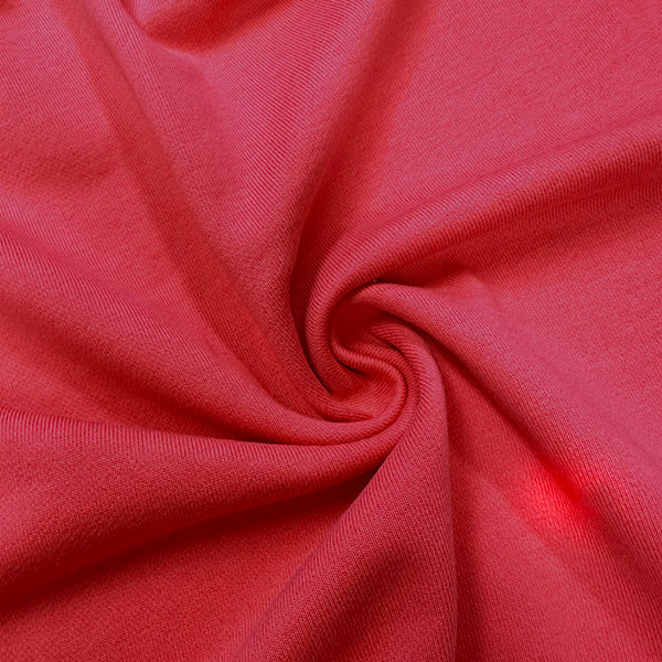 1 Yard Hot Pink French Terry Knit Fabric For Apparel And Dancewear 70 Inches Width