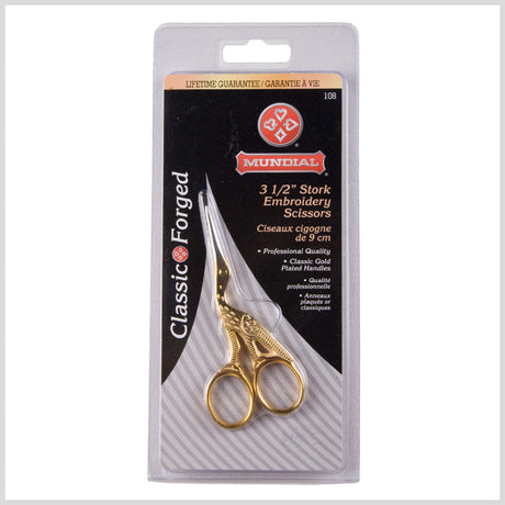 Mundial Stork Embroidery Scissors - 3.5"