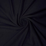 1 Yard Dark Blue Jersey Knit Fabric Rayon Spandex Blend Lightweight & Opaque 58" Width