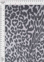 Flocked Mesh Animal Print Stretch Fabric Ivory