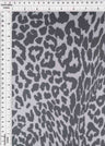 Flocked Mesh Animal Print Stretch Fabric Ivory