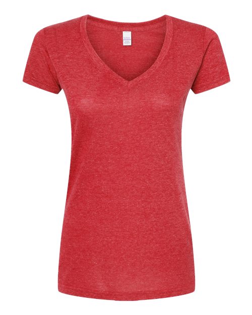 Tultex Women's Poly-Rich V-Neck T-Shirt