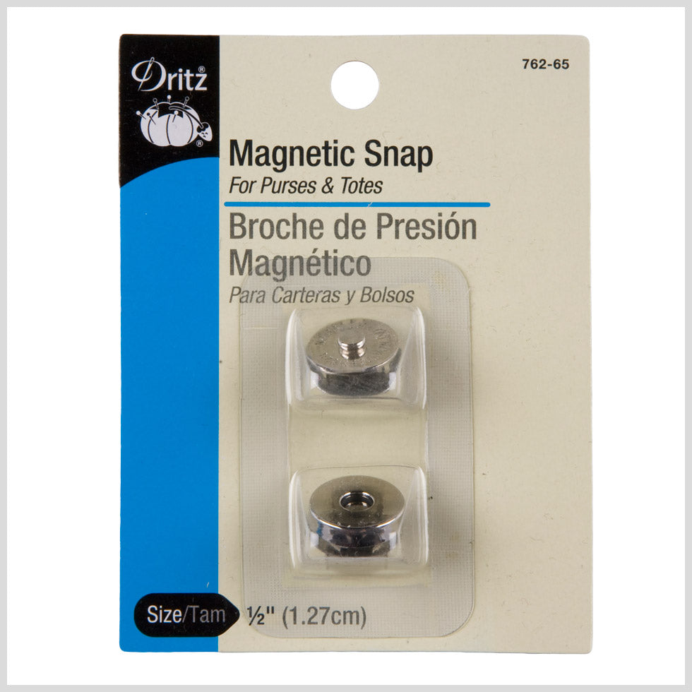 Dritz Nickel Magnetic Snaps Size 1/2" - 1 set