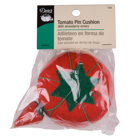 Dritz Green and Red Tomato Pin Cushion Emery