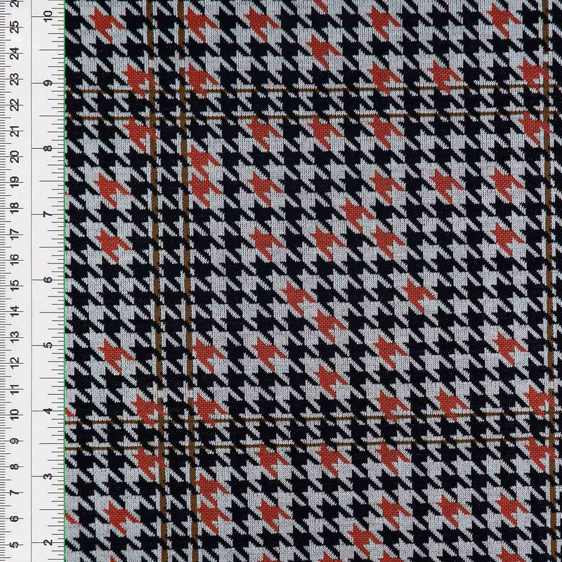 58/60" Double Knit Jacquard Plaid Fabric 90.5% Polyester 8.5% Rayon 1% Spandex 230 GSM 1 Yard